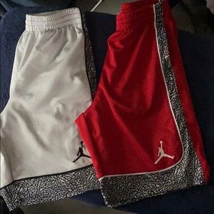 2 pairs Kid’s Nike Jordan size large shorts